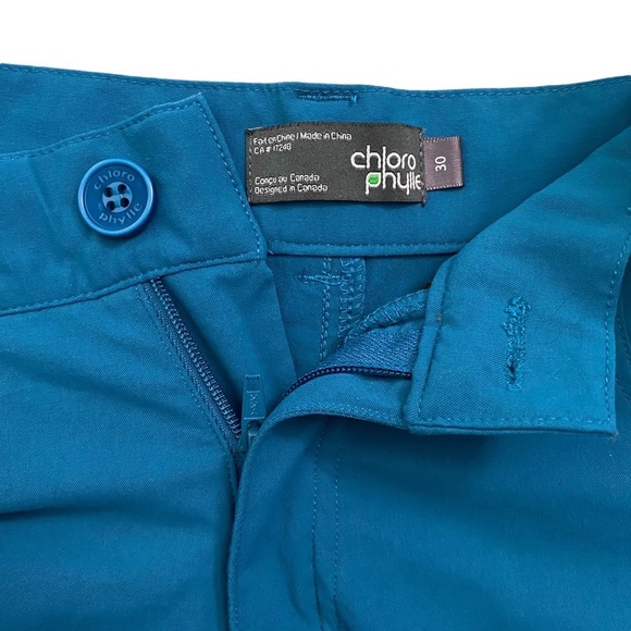 Chlorophylle Teal Walking Bermuda Shorts 30 - Picture 3 of 16